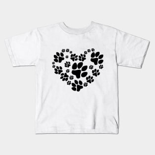 Image: Pet love (black) Kids T-Shirt